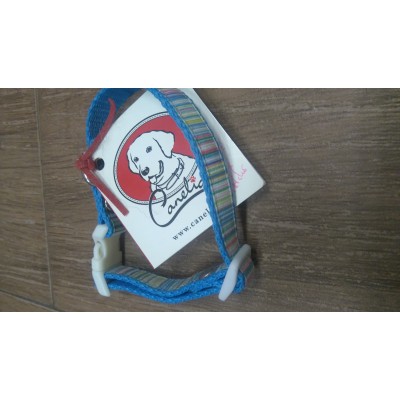Blue Nylon Dog Collar -  XS * "Canelia"